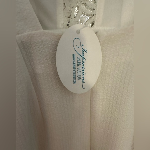 NWT white dress with lace, Arc & Co. Sold by impressions boutique - Picture 3 of 6